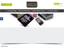 Tablet Screenshot of editions-kawa.com